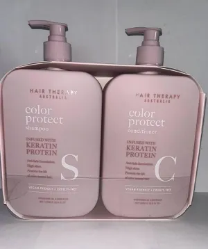 Color Protect Shampoo & Conditioner Set – Infused with Keratin Protein & Anti-Fade Formula-33.8 FL OZ