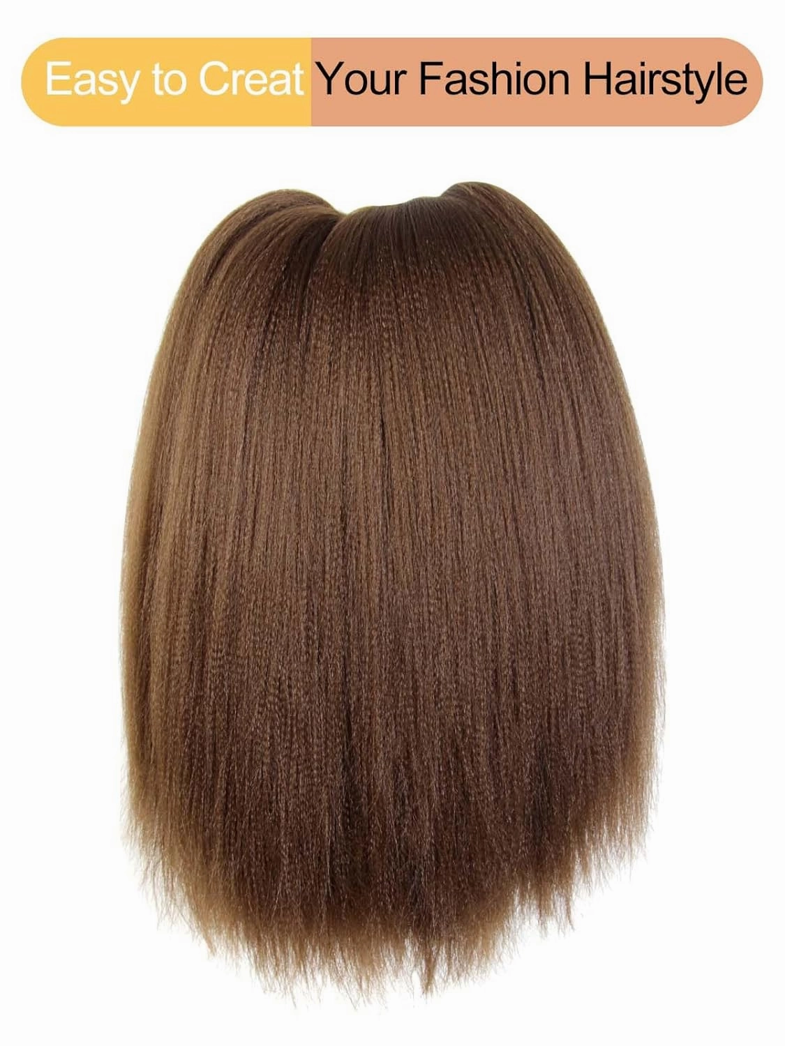 Color 30 Braiding Hair 12 Inch Pre Stretched Hair Short Straight Crochet Braids Yaki Texture Synthetic Fiber 8 Packs (30#/Medium Dark Brown)