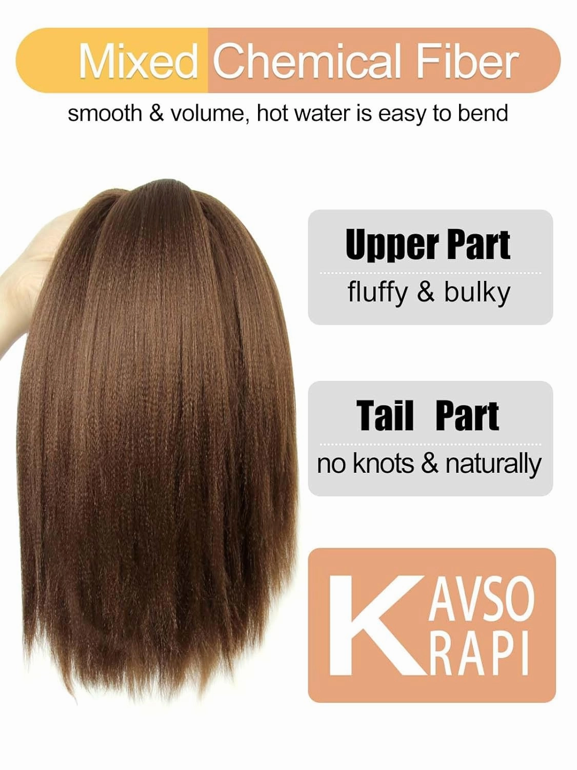Color 30 Braiding Hair 12 Inch Pre Stretched Hair Short Straight Crochet Braids Yaki Texture Synthetic Fiber 8 Packs (30#/Medium Dark Brown)
