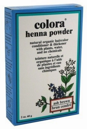 Colora Henna Powder Hair Color Ash Brown 2 Ounce (Pack of 6)