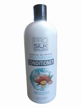 Condicionador hidratante PRO SILK Salon essential Oil Infused Moisturing shea Butter and Coconut 32 fl oz (946ml) pacote com 2