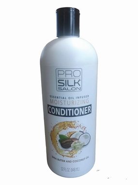 Condicionador hidratante PRO SILK Salon essential Oil Infused Moisturing shea Butter and Coconut 32 fl oz (946ml) pacote com 4, White