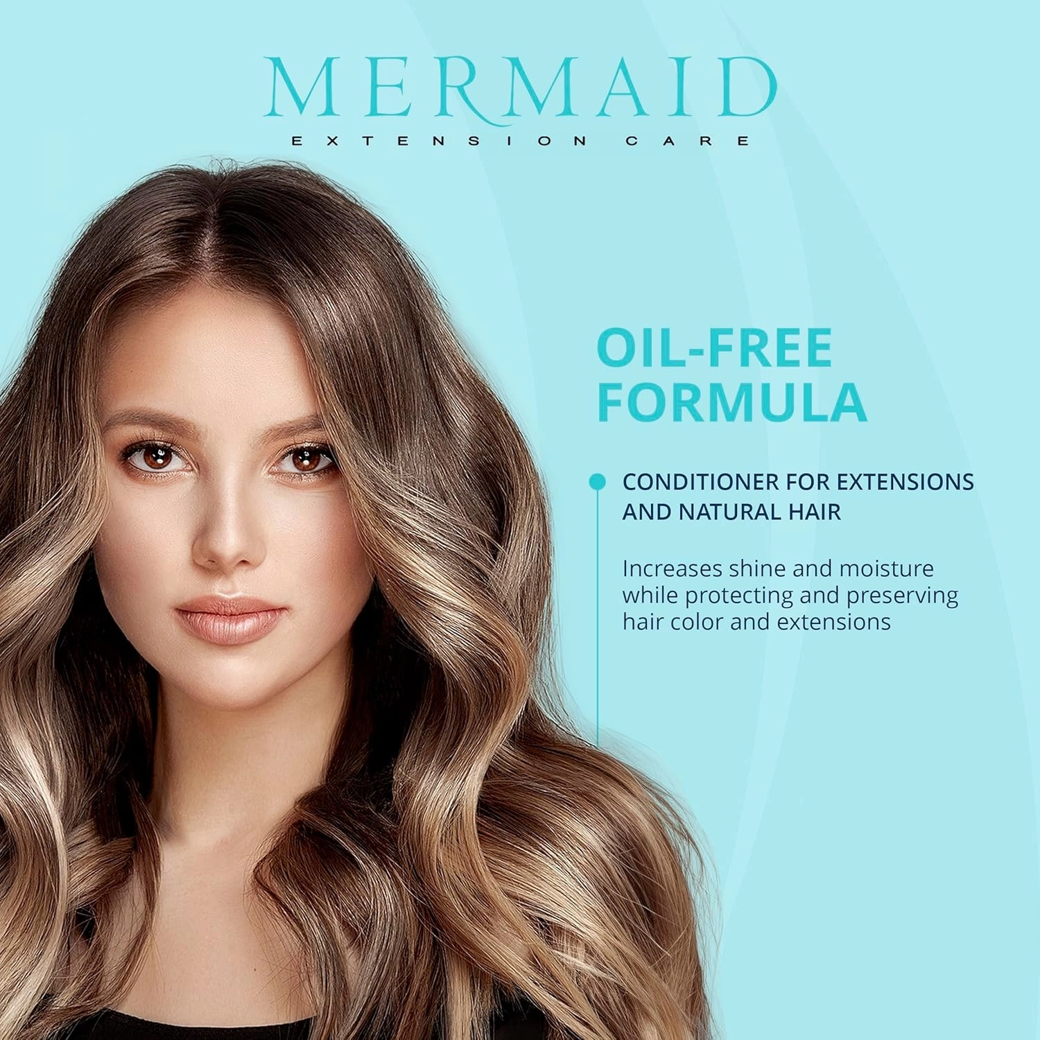 Conditioner, Moisturizing, Oil-Free Daily Formula for Hair Extensions, 16 fl oz