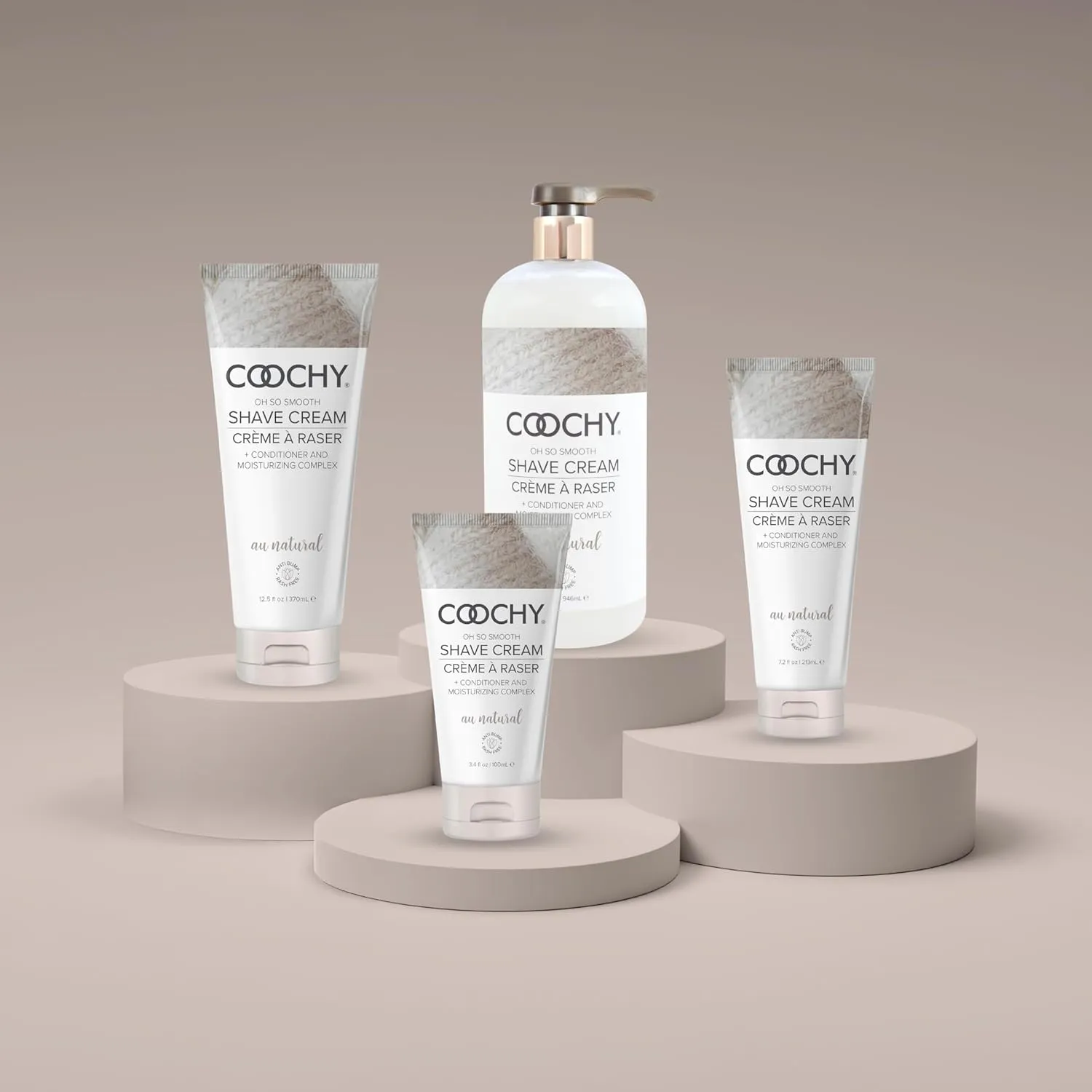 Coochy Intimate Shaving Cream | Shave Conditioner & Moisturizer for Face & Body | Ideal for Sensitive Skin Care, Anti-Bump | Au Natural, 7.2 oz