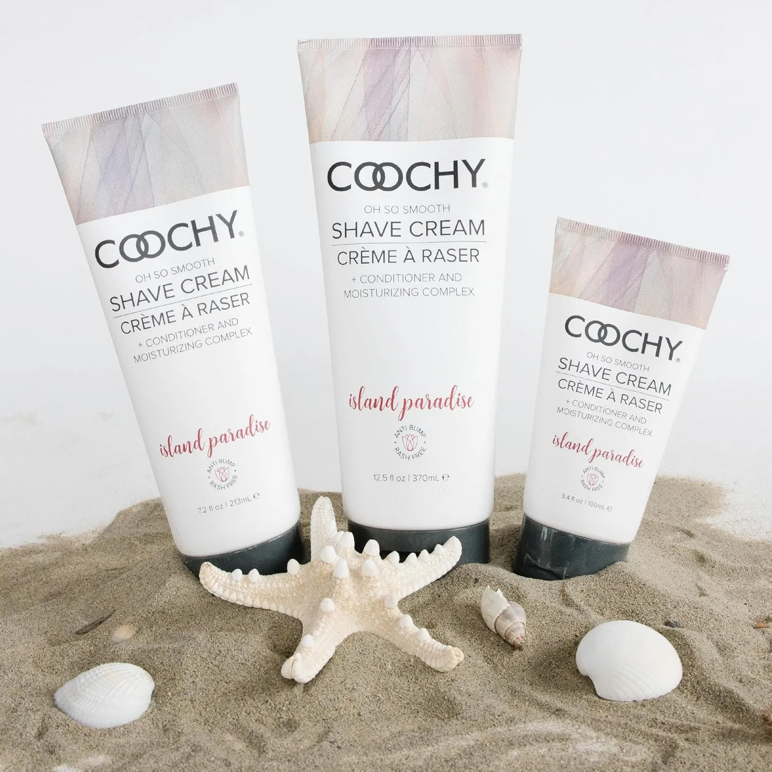 Coochy Intimate Shaving Cream | Shave Conditioner & Moisturizer for Face & Body | Ideal for Sensitive Skin Care, Anti-Bump | Island Paradise, 32 oz