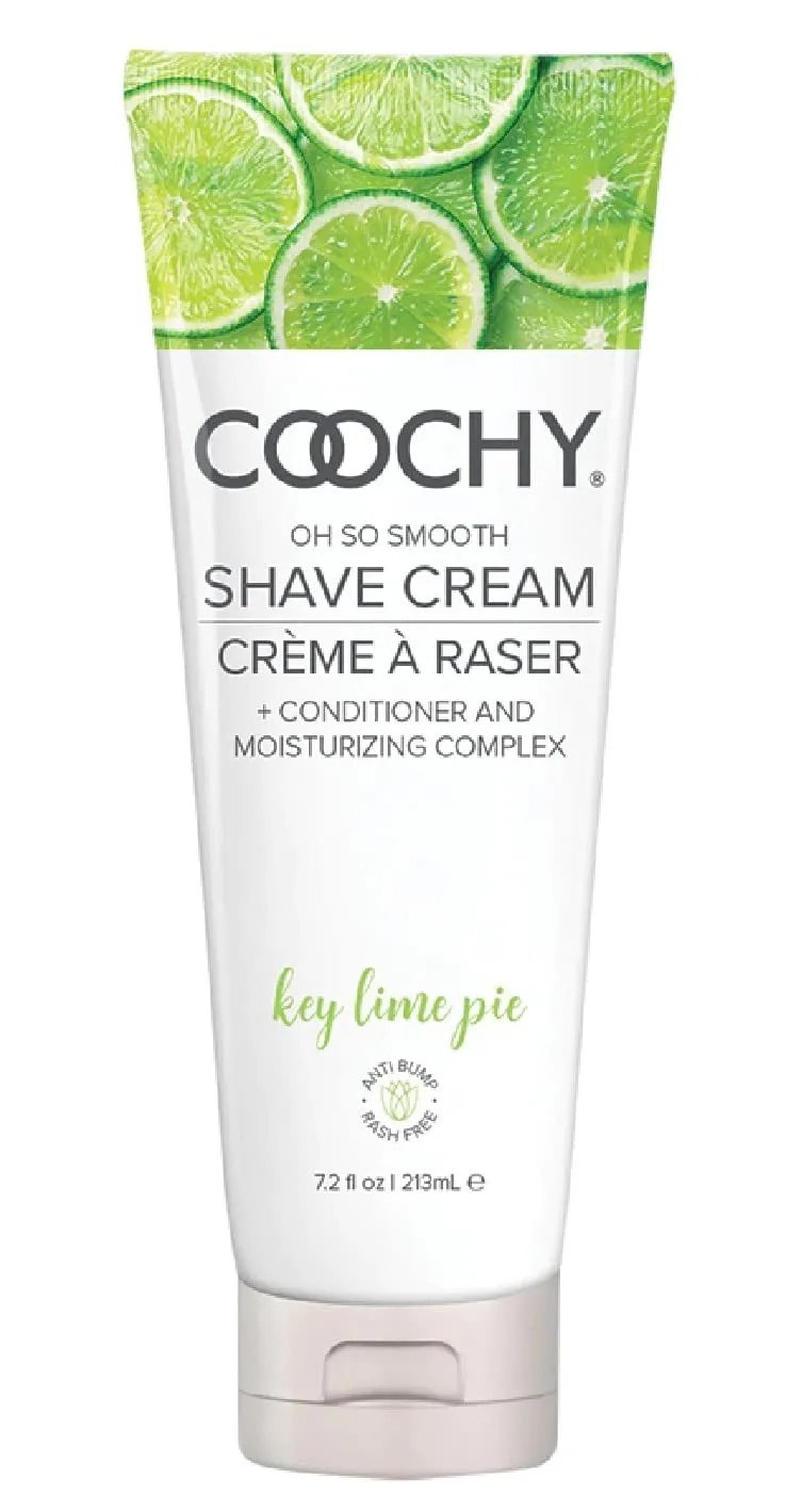 Coochy Intimate Shaving Cream | Shave Conditioner & Moisturizer for Face & Body | Ideal for Sensitive Skin Care, Anti-Bump | Key Lime Pie, 7.2 oz