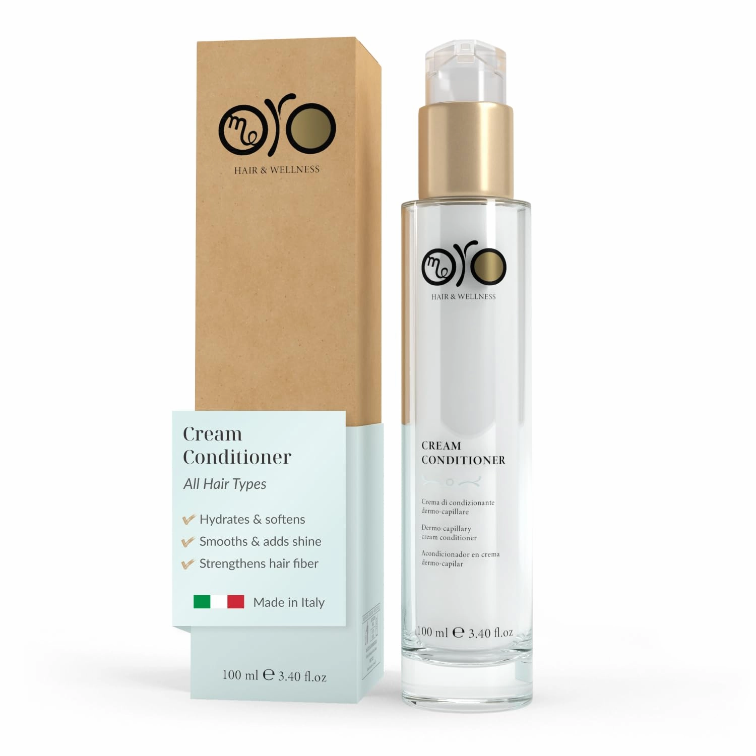 Cream Conditioner, Deep Moisturizing Conditioner for All Hair Types, 100mL