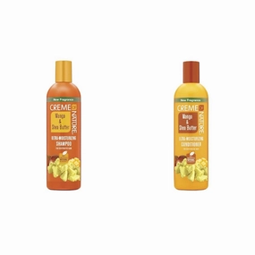 Creme of Nature Mango Shea Shampoo Conditioner Bundle, Ultra Moisturizing for Dry Dehydrated Hair, 12 Fl Oz (Pack of 1) Each
