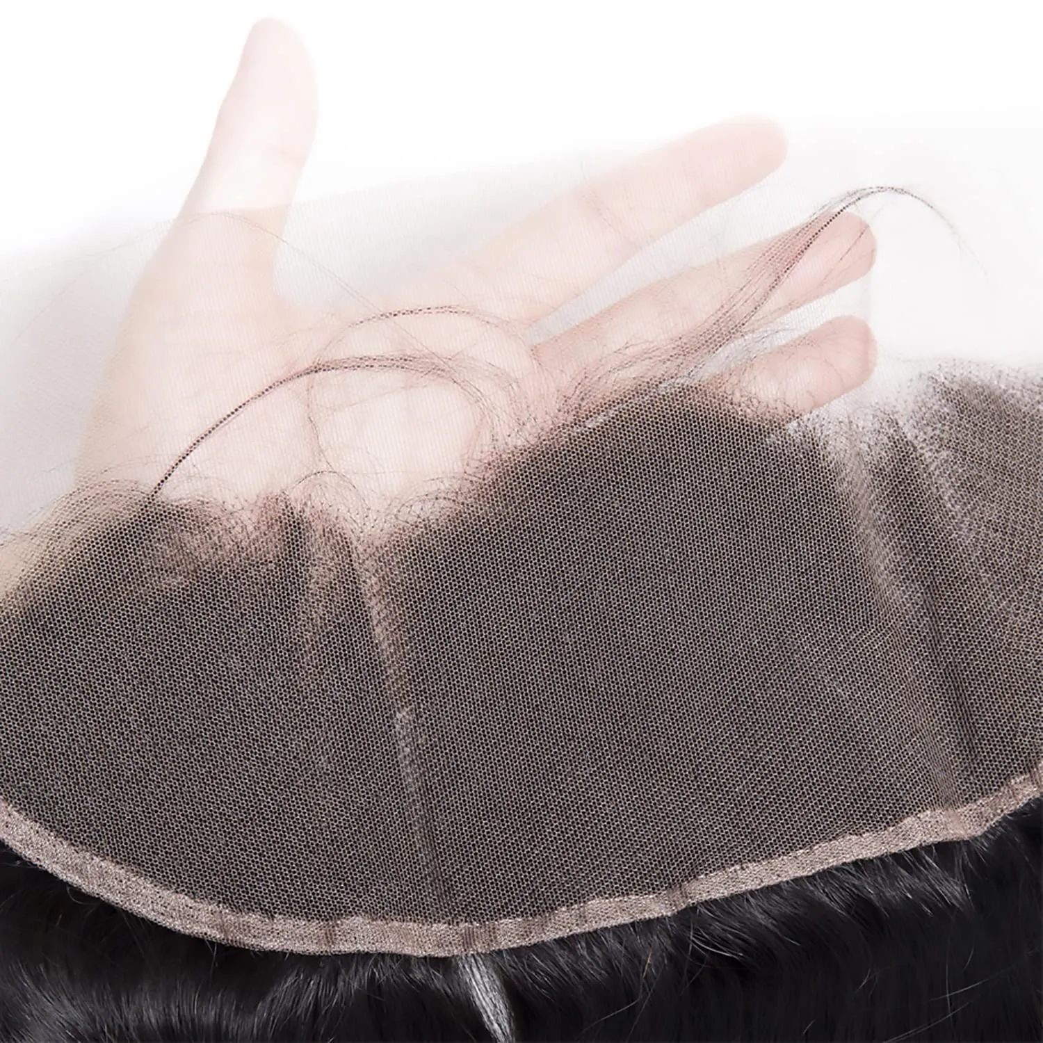 cuckoo Ear To Ear 13X4 Transparent HD Lace Frontal Closures Human Hair With Baby Hair Body Wave Lace Frontal Human Hair 130% Density Brazilian Virgin Human Hair Free Part Hairline Natural Color