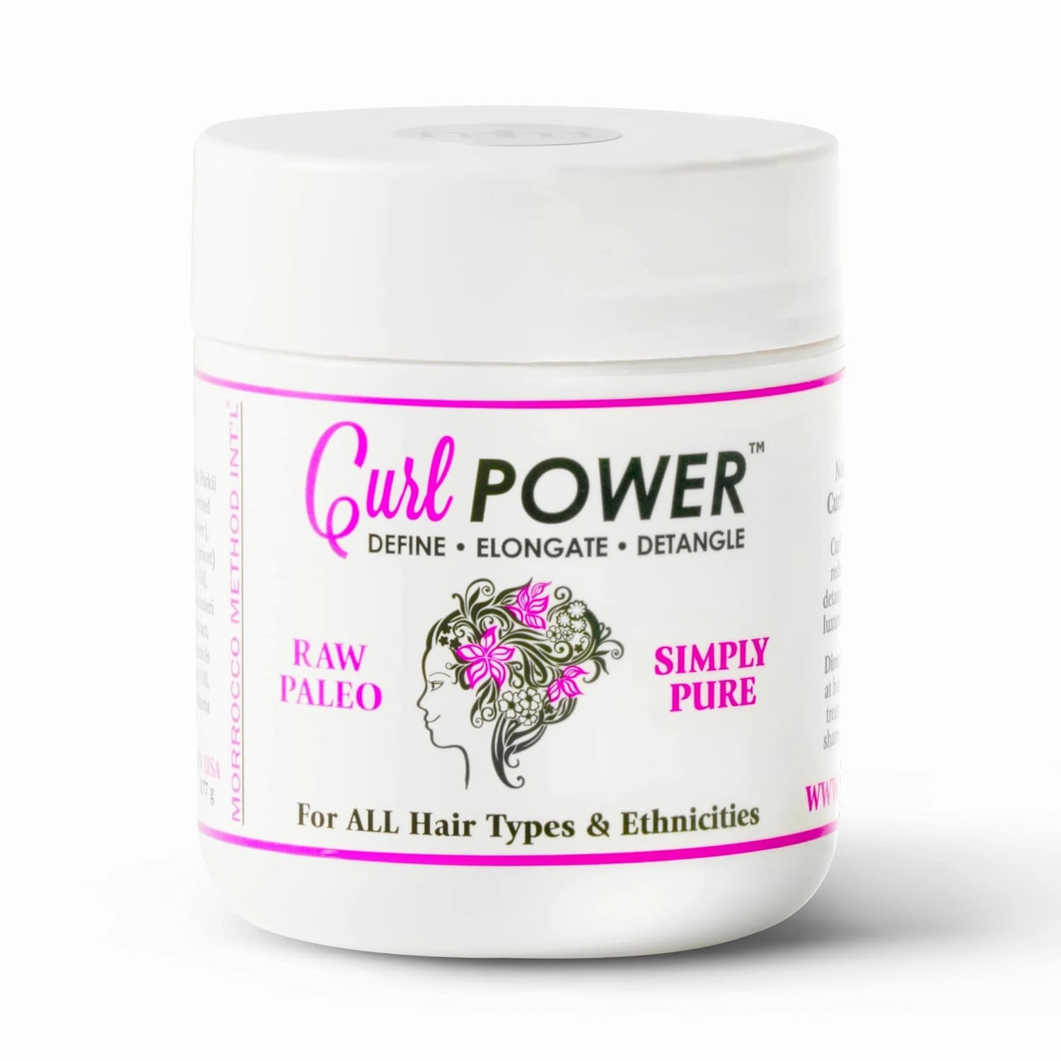 Curl Power-Define, Elongate, Detangle. 100% Natural & Raw Styling Gel. Unisex and for all Hair Types & Ethnicities. Simply Pure. Paleo