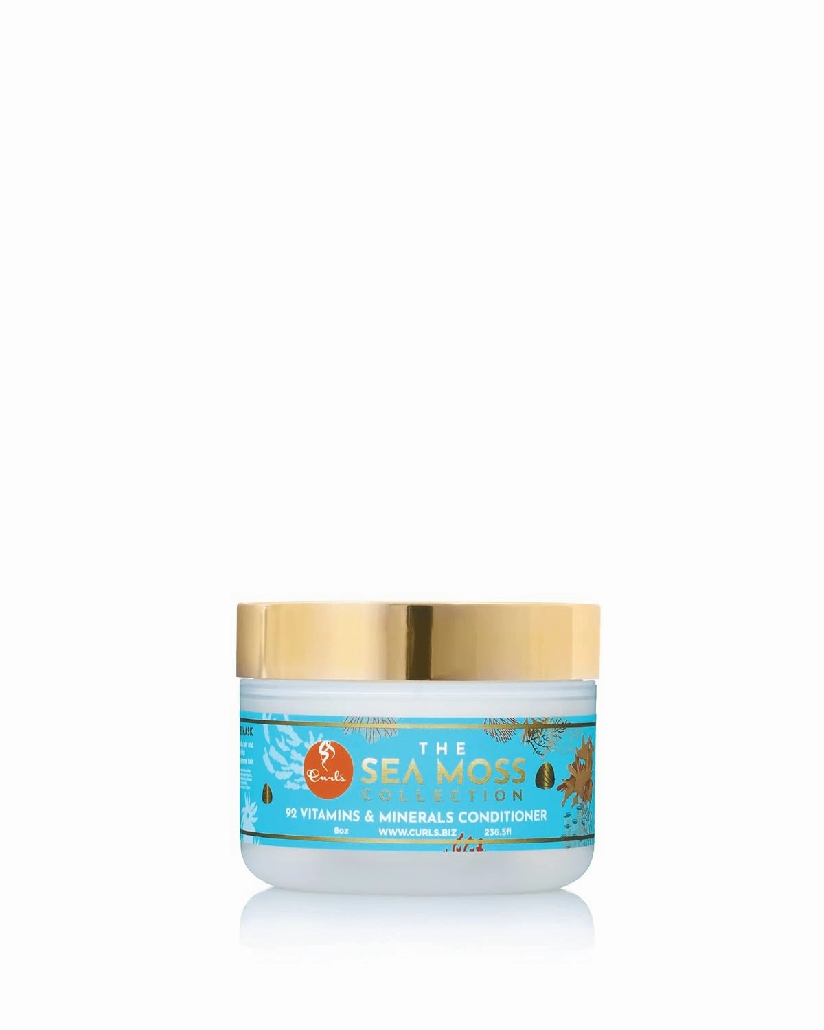 CURLS Sea Moss 92 Vitamins & Minerals Conditioner - Promotes Healthy Hair Growth - Maximum Hydration - Encourages Production of Sebum - For All Curl Types 8oz