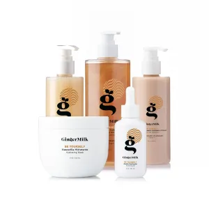 Curly Hair Care Set Be Yourself – Shampoo, Mask, Leave-In, Curl Defining Gel & Finishing Oil – Hydrate, Define & Shine for Curly Hair – Frizz Control & Nourishment