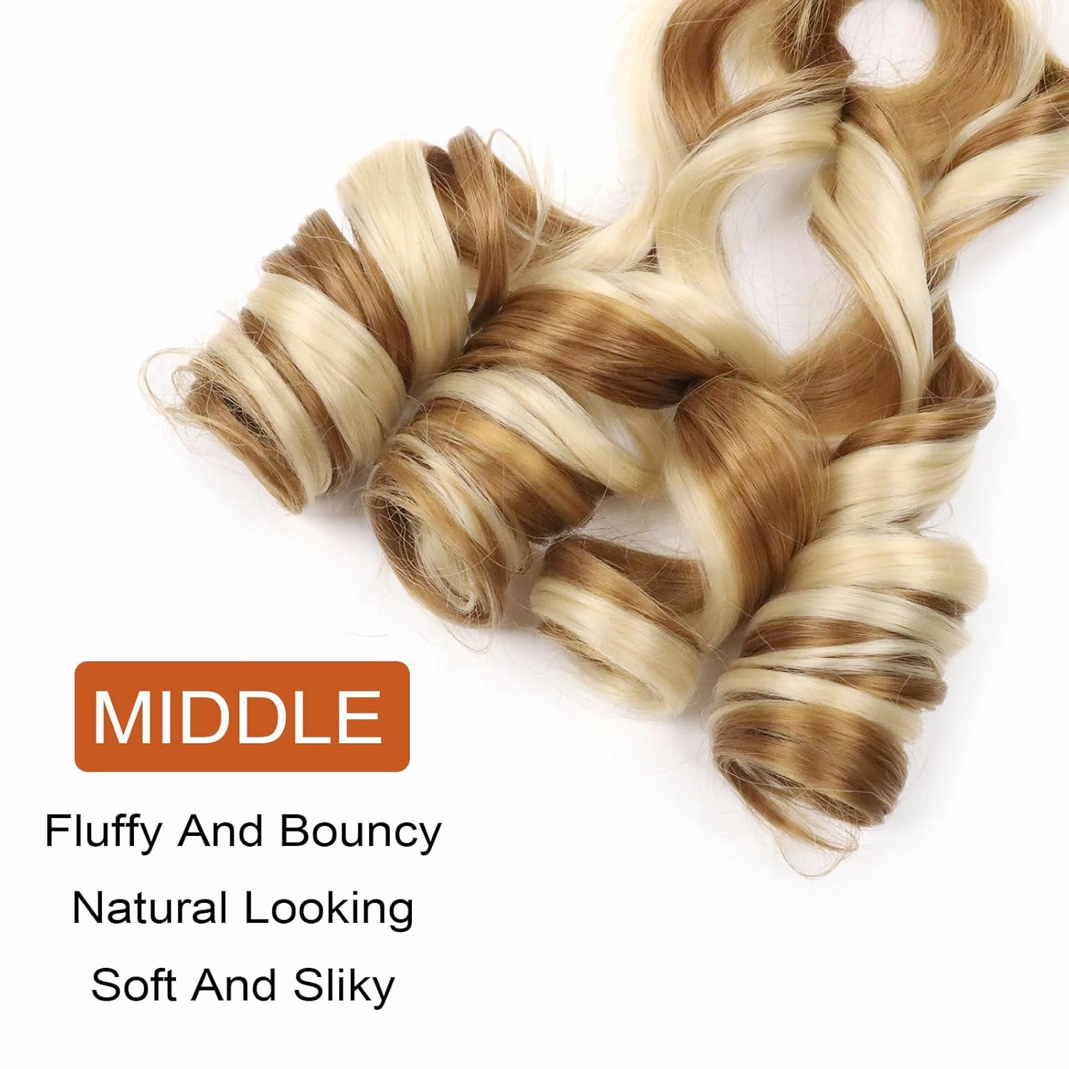 Curly Braiding Hair Pre Stretched 14 Inch 8 Packs French Curl Crochet Braids Wavy Bouncy Braiding for goddess braids Hair french curls Crochet Hair with Curly Ends Synthetic(14 Inch/Pack of 8, 27/613)