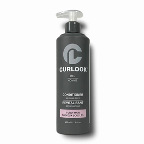 Curly Hair Conditioner for MEN | Silicone Free - 400ml (13.5 oz) | Helps restore natural hair nutrients for bouncy and healthy-looking curls