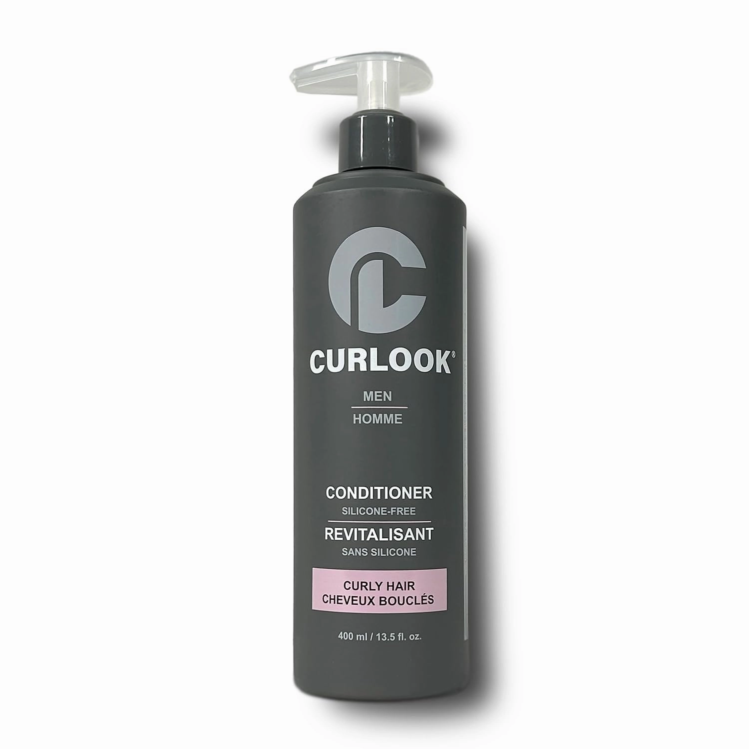 Curly Hair Conditioner for MEN | Silicone Free - 400ml (13.5 oz) | Helps restore natural hair nutrients for bouncy and healthy-looking curls