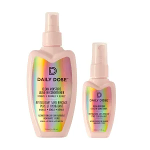 DAILY DOSE Leave-In Conditioner (8.5oz   2oz Duo) Hair Detangler Spray (Award Winning), Paraben Free, Phthalates Free, Cruelty Free, Vegan