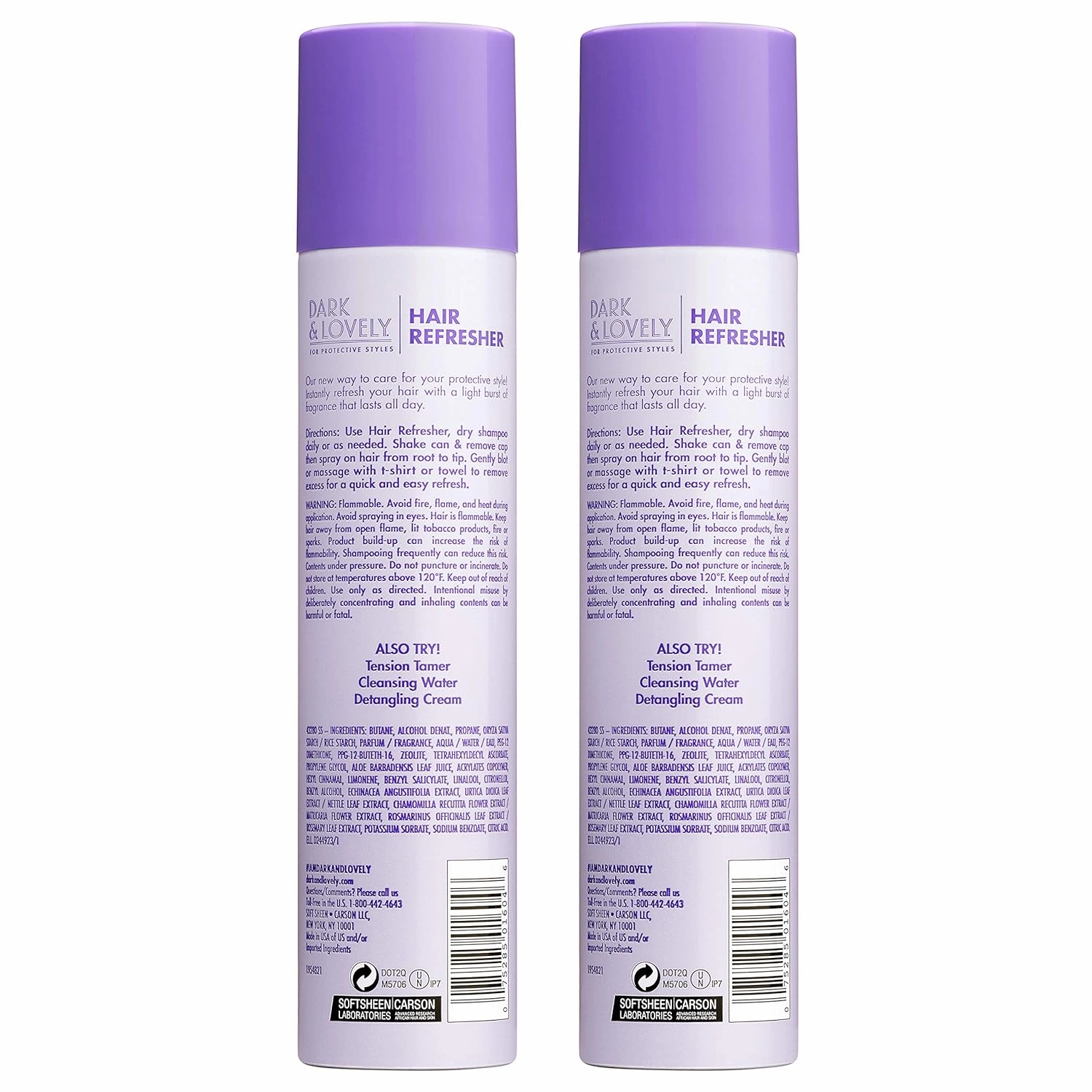 Dark and Lovely for Protective Style Cleansing Water and Cream Detangler Kit Shampoo with Aloe and Conditioner with Avocado and Peppermint, 2 Count