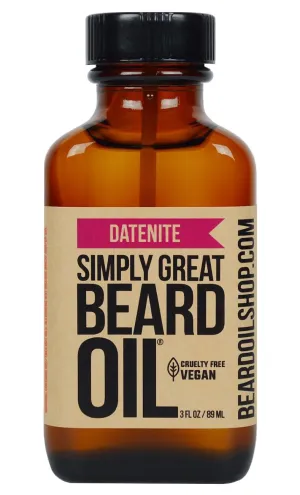 DATENITE Scented Beard Oil - Beard Conditioner 3 Oz Easy Applicator - Natural - Vegan and Cruelty Free Care for Beards - America's Favorite