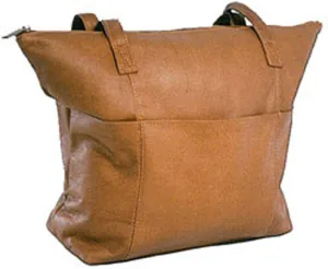 David King & Co. Top Zip Shopping Tote 543, Tan, One Size