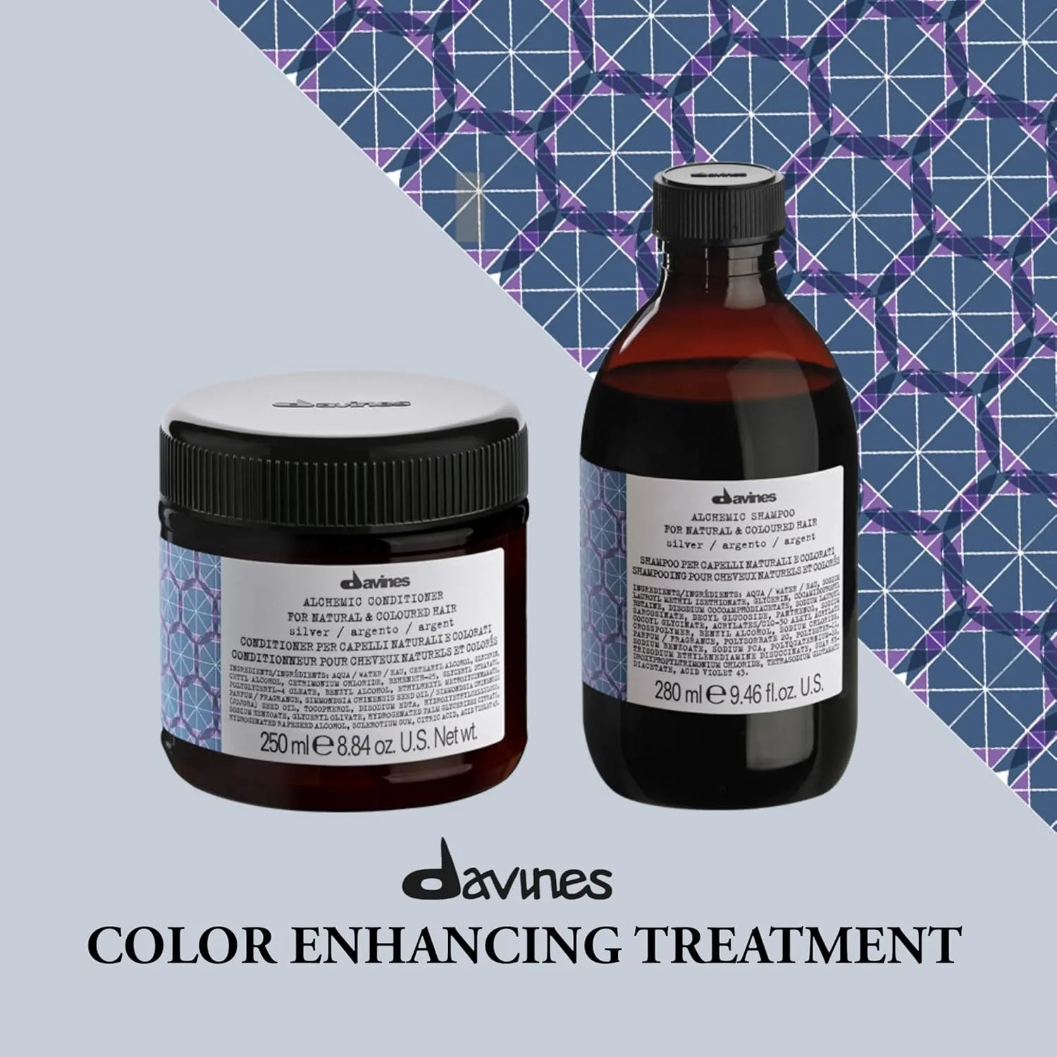 Davines Alchemic Conditioner, Color-Safe Nourishment To Illuminate And Enhance Color Treated Hair, Various Shades, 8.8 oz.
