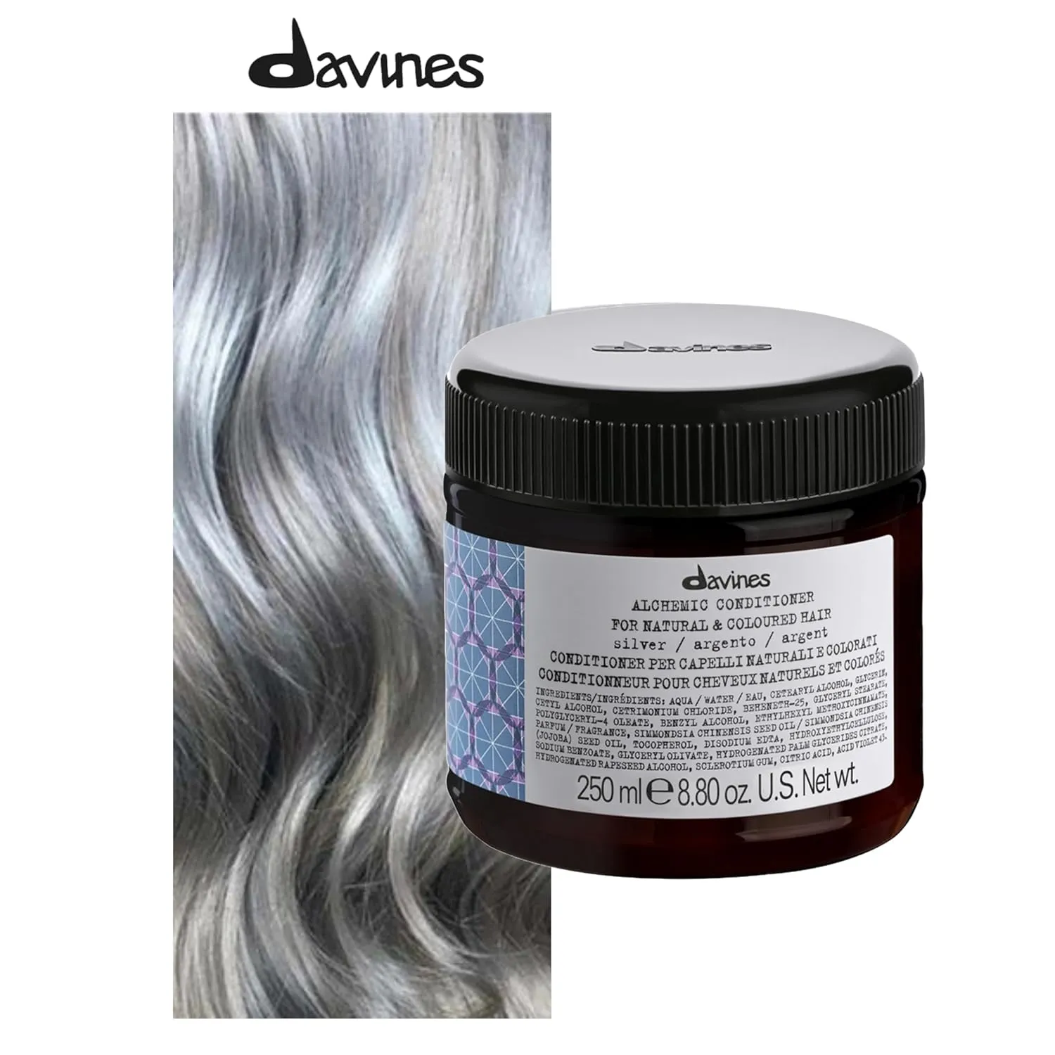 Davines Alchemic Conditioner, Color-Safe Nourishment To Illuminate And Enhance Color Treated Hair, Various Shades, 8.8 oz.