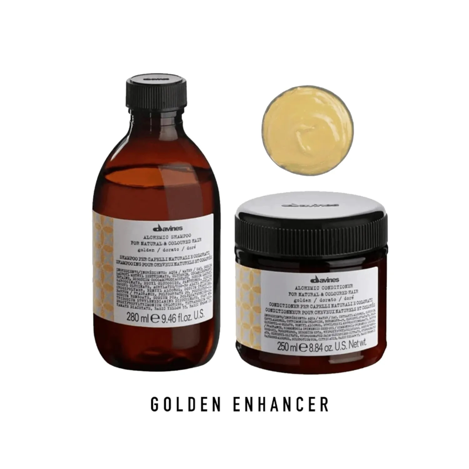 Davines Alchemic Conditioner, Color-Safe Nourishment To Illuminate And Enhance Color Treated Hair, Various Shades, 8.8 oz.
