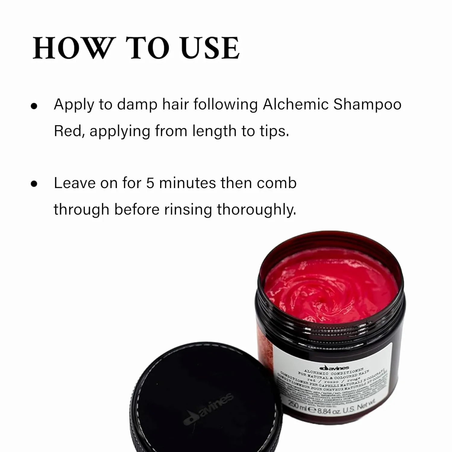 Davines Alchemic Conditioner, Color-Safe Nourishment To Illuminate And Enhance Color Treated Hair, Various Shades, 8.8 oz.