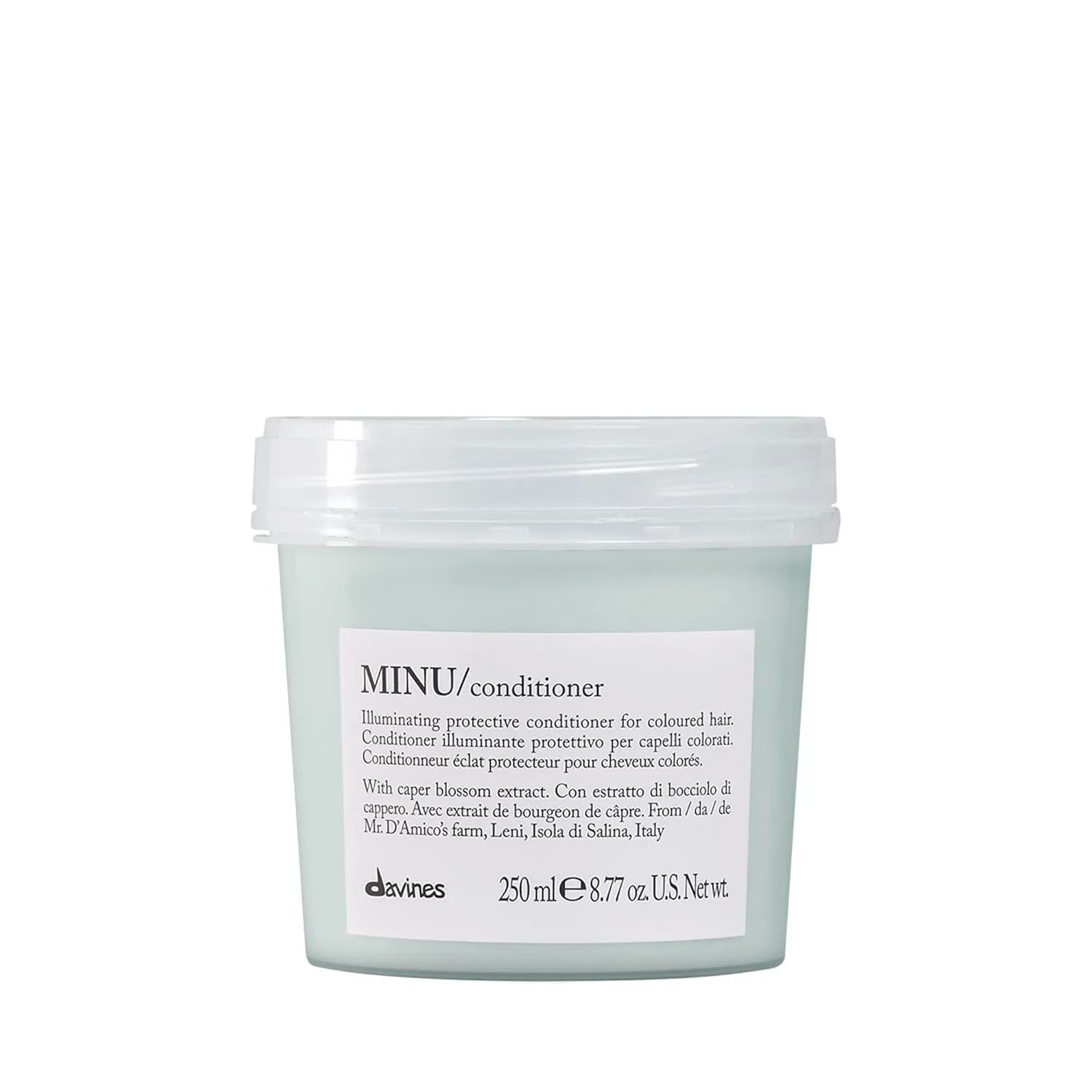 Davines MINU Conditioner, Protect And Condition Color Treated Hair, Add Shine And Detangle