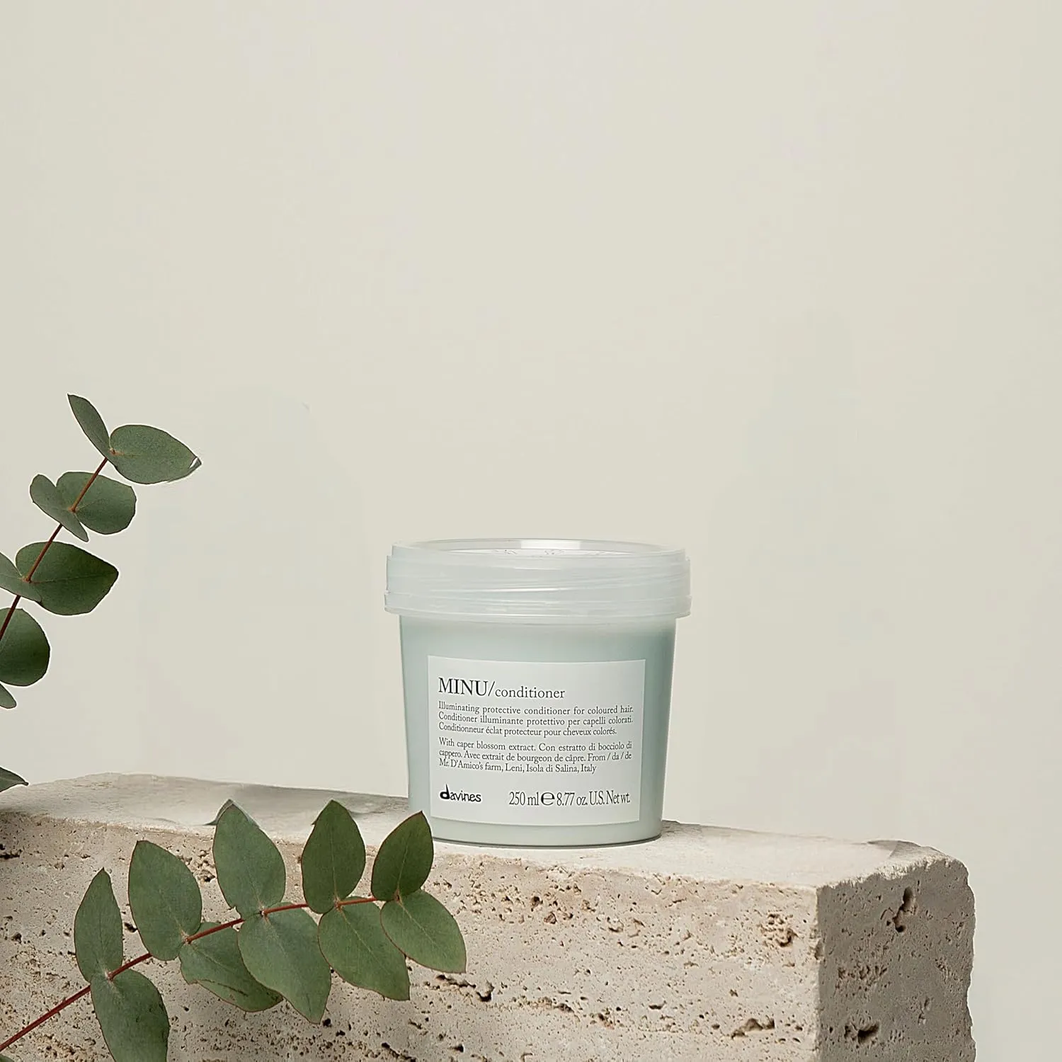 Davines MINU Conditioner, Protect And Condition Color Treated Hair, Add Shine And Detangle