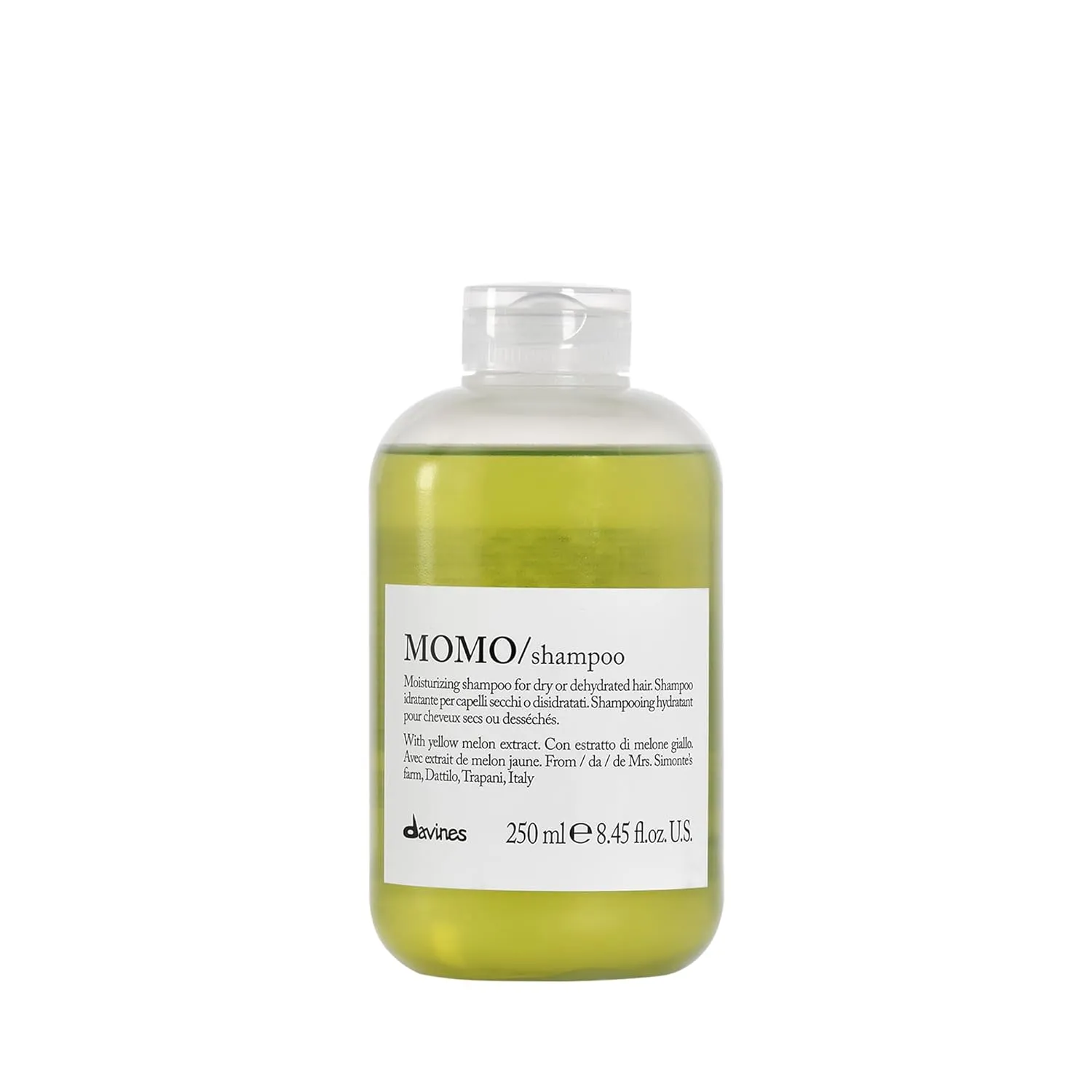 Davines MOMO Moisturizing Shampoo & Conditioner for Dry, Dehydrated Hair, Add Softness & Shine, Detangling Formula