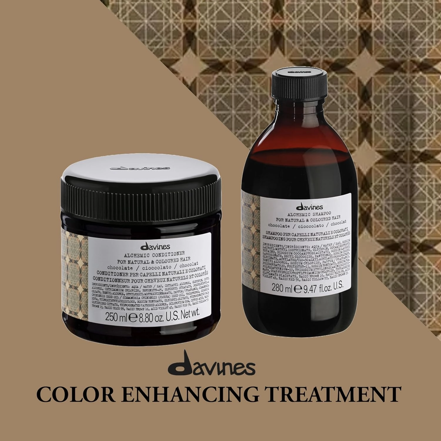 Davines Alchemic Conditioner, Color-Safe Nourishment To Illuminate And Enhance Color Treated Hair, Various Shades, 8.8 oz.