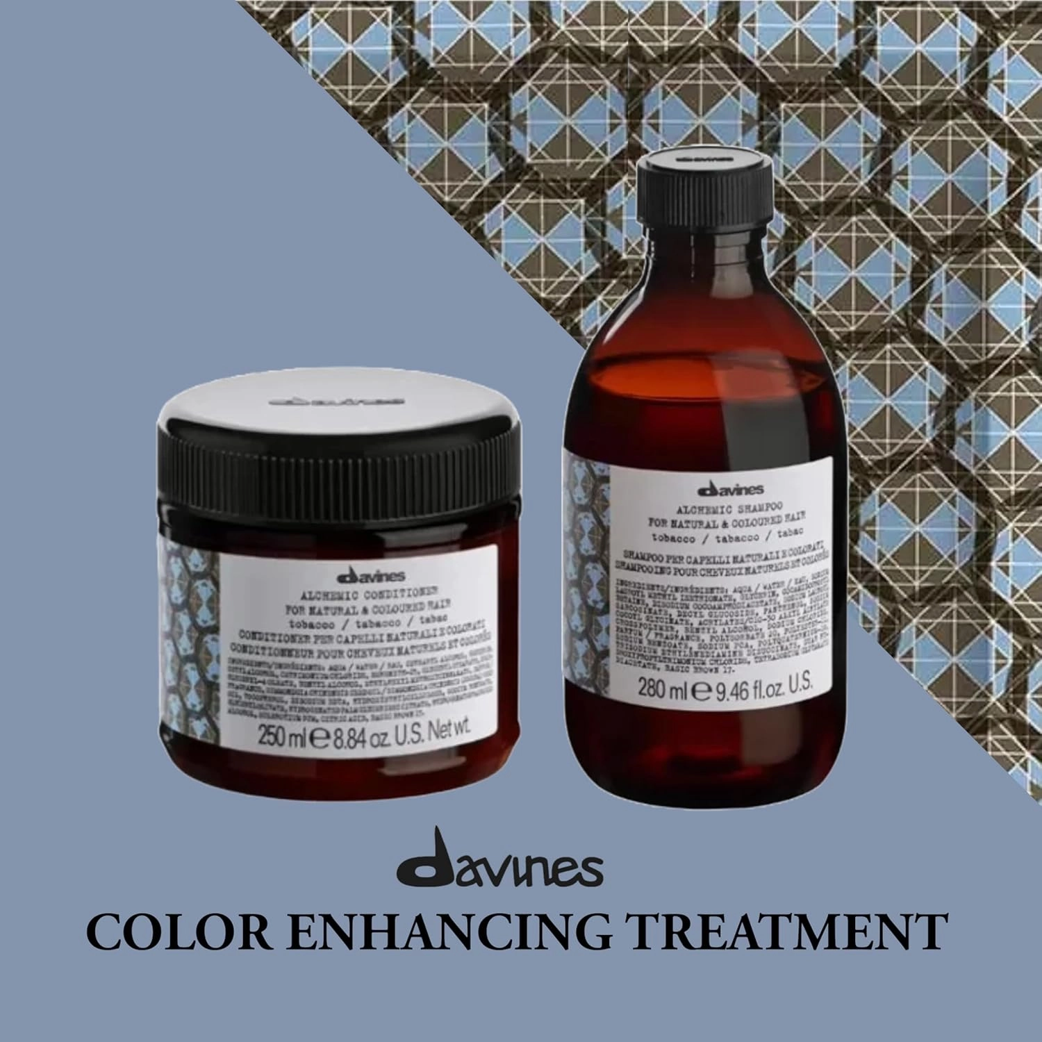 Davines Alchemic Conditioner, Color-Safe Nourishment To Illuminate And Enhance Color Treated Hair, Various Shades, 8.8 oz.