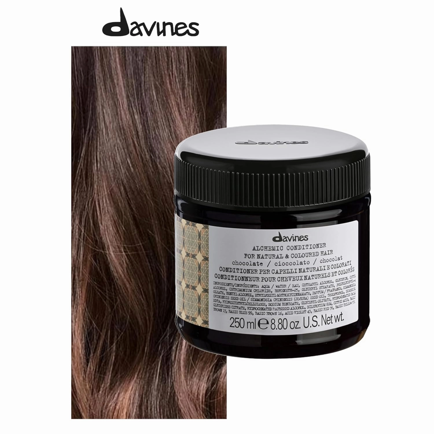 Davines Alchemic Conditioner, Color-Safe Nourishment To Illuminate And Enhance Color Treated Hair, Various Shades, 8.8 oz.