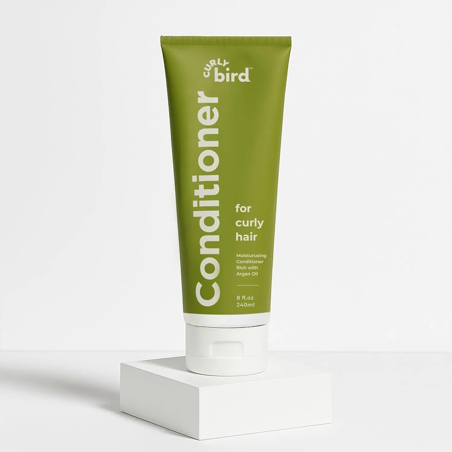 Deep Curl Conditioner | for Adults & Kids | Natural and Organic Ingredients | Featuring Argan Oil | Artificial Fragrance Free | Leave in or Wash Out | 8 Fl Oz