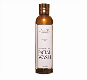Deep Conditioning Facial Wash - 8oz - Leaves Face Wonderfully Soft And Silky Smooth! - Sulfate free! Gluten free! - Made in USA!