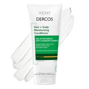 Dercos Hair & Scalp Moisturizing Conditioner, Formulated With Glycerin, Niacinamide   Hyaluronic Acid, Hair Conditioner & Scalp Moisturizer, Strengthens, Post Dandruff Treatment, 6.7 Fl Oz