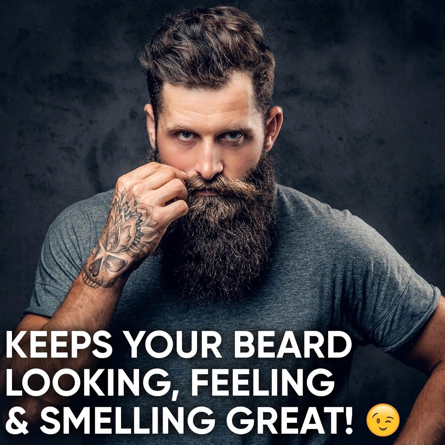 Derm Dude Full & Soft Beard Balm for Men | With Shea Butter & Grapeseed Oil to Moisturize & Smooth | Leave-in Conditioner for Healthier Fuller & Thicker Facial Hair -Morning Woodsy Scent 2oz (2 Pack)