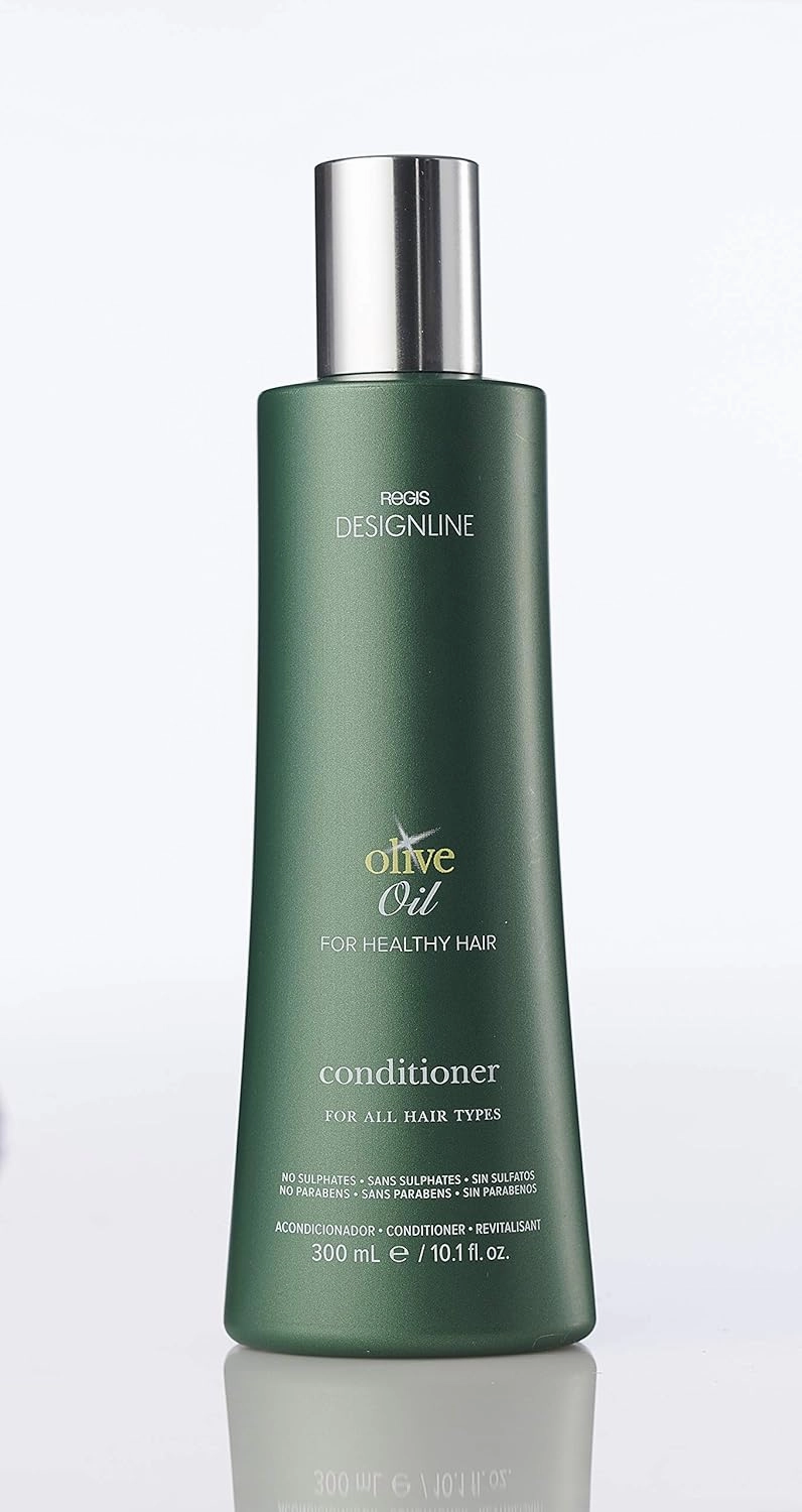 DESIGNLINE Olive Oil Conditioner - Regis Fortified with Olive Oil and Rich in Vitamins E and K to Help Protect Hair from Environmental Damage (10.1 oz)