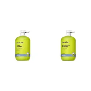 DevaCurl No-Poo Decadence Zero Lather Cleanser and One Condition Decadence Ultra-Rich Cream Conditioner, 32 fl oz | Bundle