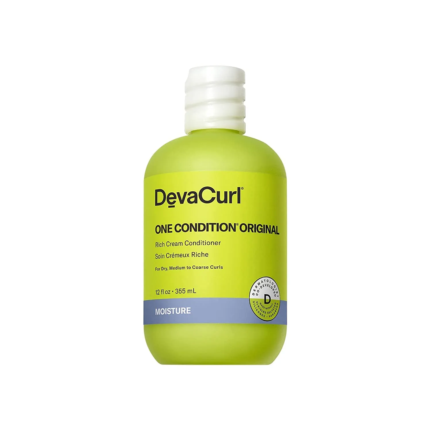 DevaCurl One Condition Original Rich Cream Conditioner | Control and Reduces Frizz | Fights Tangles | Leaves Curls Nourished