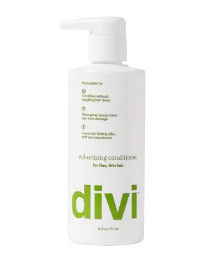 Divi Volumizing Conditioner for Women and Men - Lightweight Volume Conditioner for Fine Hair - Designed to Strengthen and Protect the Hair from Damage, 12 Fl Oz.
