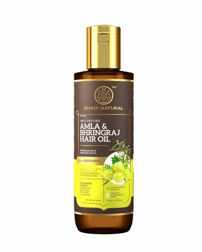 DJ Amla & Bhringraj Hair Oil | Herbal Oil for Boosting Hair Growth | Non-sticky Hair Oil | Silicone & Mineral Oil Free | Suitable for All Hair Types | Powered Botanics|200ml