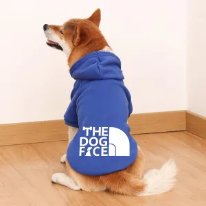Dog Hoodie, Comfortable, Soft and Breathable Fashion Dog Sweatshirt, Trendy Pet Clothes Face, for Small, Medium and Large Dogs (Blue, 5X-Large(Chest: 34'', Back: 29''))…