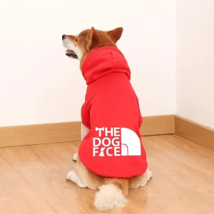 Dog Hoodie, Comfortable, Soft and Breathable Fashion Dog Sweatshirt, Trendy Pet Clothes Face, for Small, Medium and Large Dogs (Red, 5X-Large(Chest: 34'', Back: 29''))