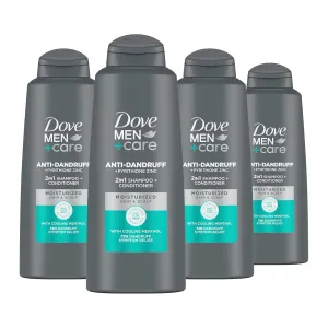 DOVE MEN   CARE 2 in 1 Shampoo and Conditioner Dandruff Defense 4 Count 20.4 oz