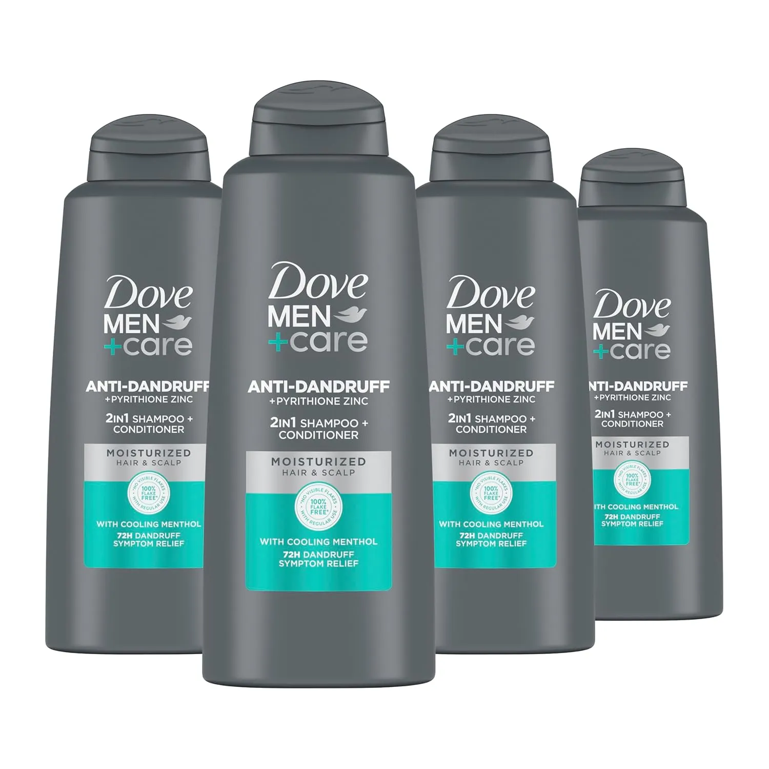 DOVE MEN   CARE 2 in 1 Shampoo and Conditioner Dandruff Defense 4 Count 20.4 oz