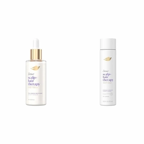 Dove Scalp   Hair Therapy Density Boost 2 FL OZ Scalp Serum   9.25 FL OZ Strengthening Conditioner for Thicker, Stronger Hair