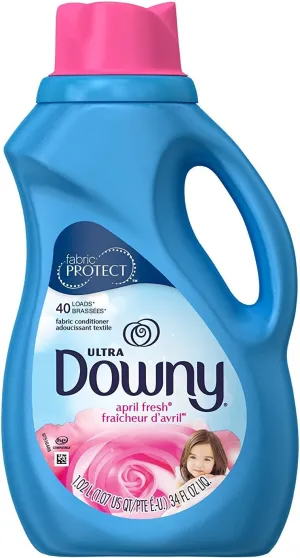 Downy Ultra Laundry Fabric Conditioner Liquid (Fabric Softener), April Fresh, 40 Loads 34 Fl Oz