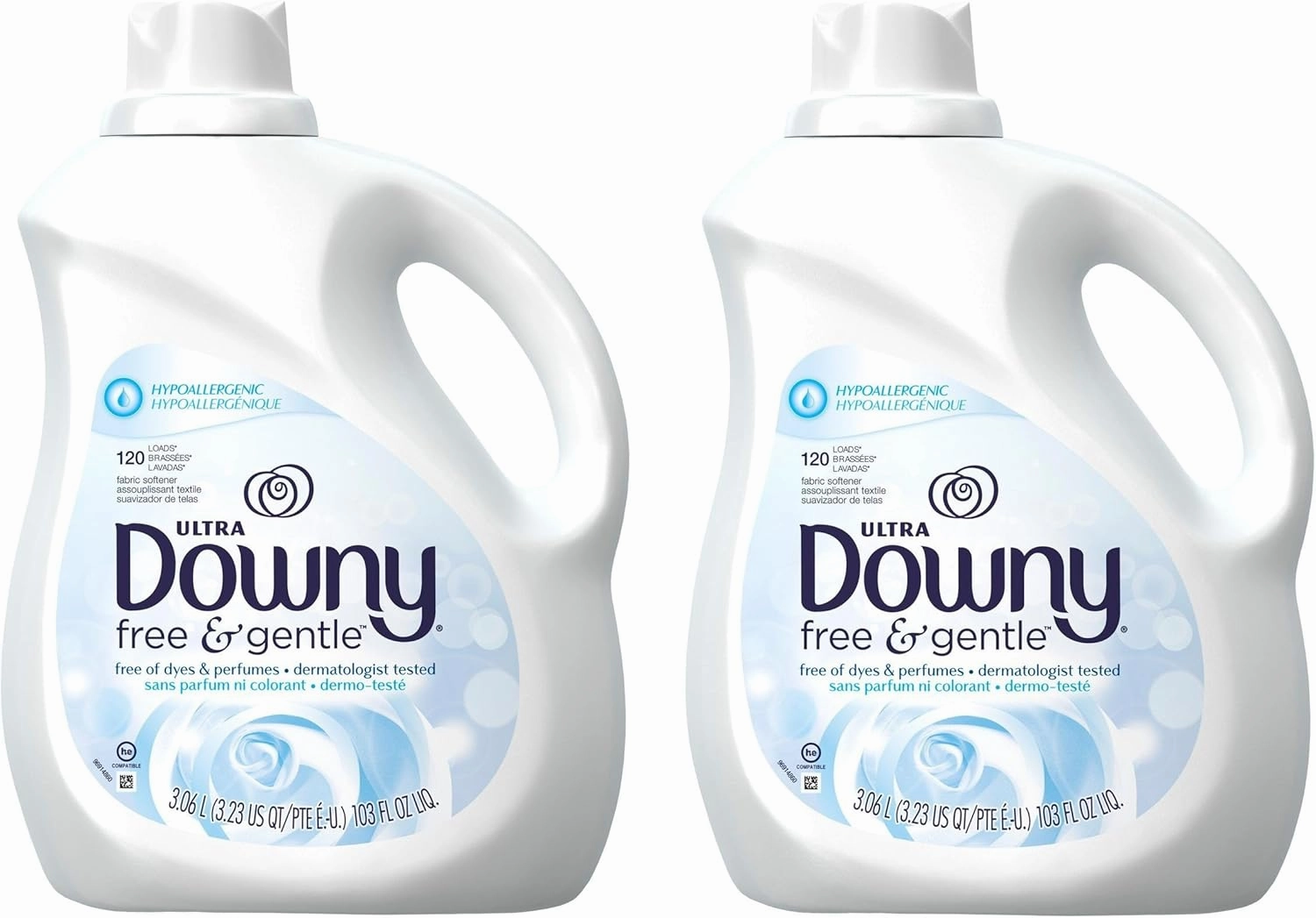 Downy Liquid Fabric Conditioner - Free & Gentle - 103 oz - 2 pk