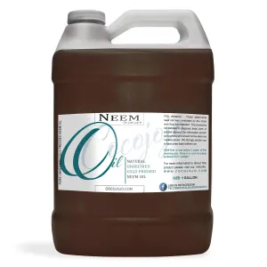 Dr Joe Lab Neem Oil 128 oz Pure Natural Cold Pressed Unrefined Extra Virgin 1 Gallon - for Hair Skin Body Nail and Beard - Moisturizes, Soothes, Hydrates, & Nourishes